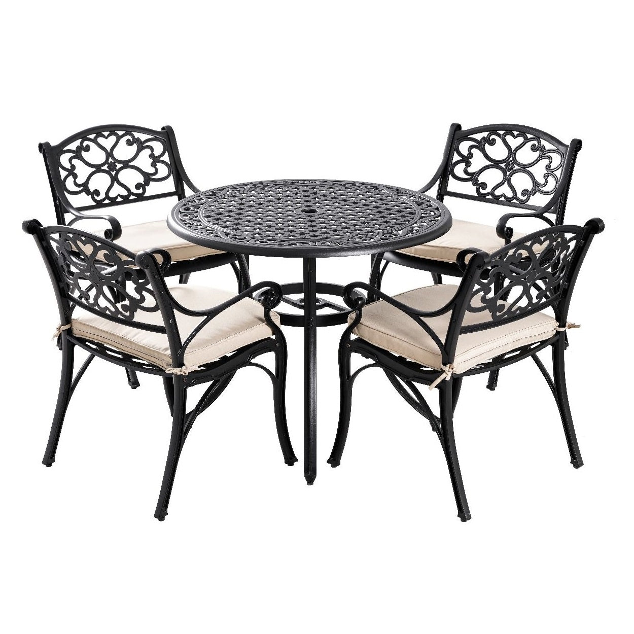 Harmony Haven 4-Seater Outdoor Dining Set (Available In 2 Colors)