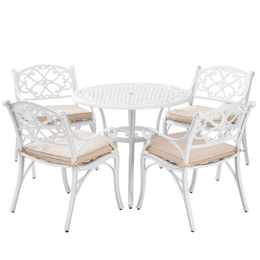 Harmony Haven 4-Seater Outdoor Dining Set (Available In 2 Colors)
