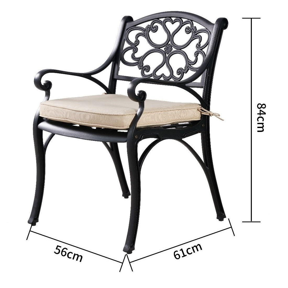Set of 2 Harmony Haven Outdoor Dining Chairs (Available in 2 Colors)
