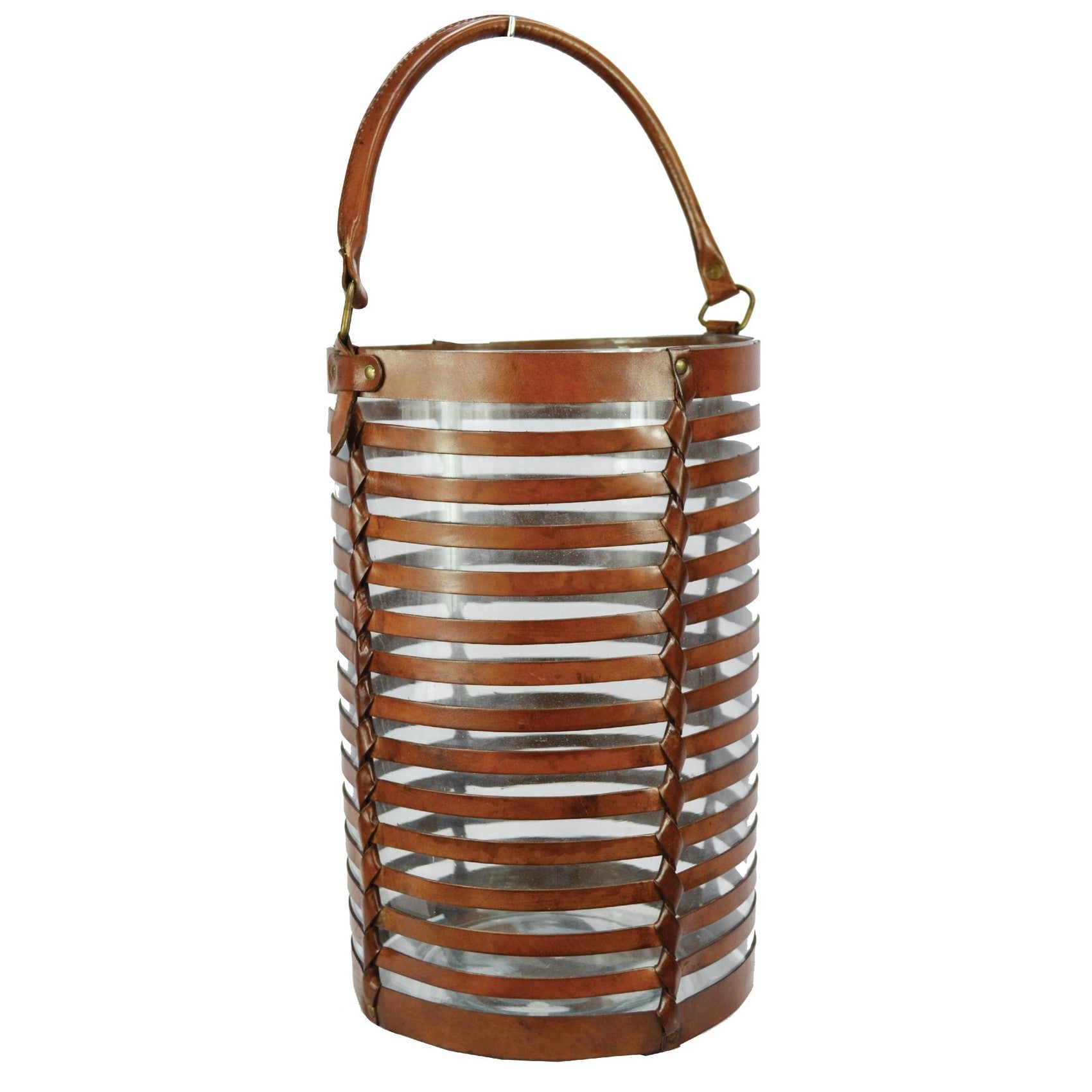 Horizontal Striped Hanging Hurricane Lamp (Available in 3 Sizes)