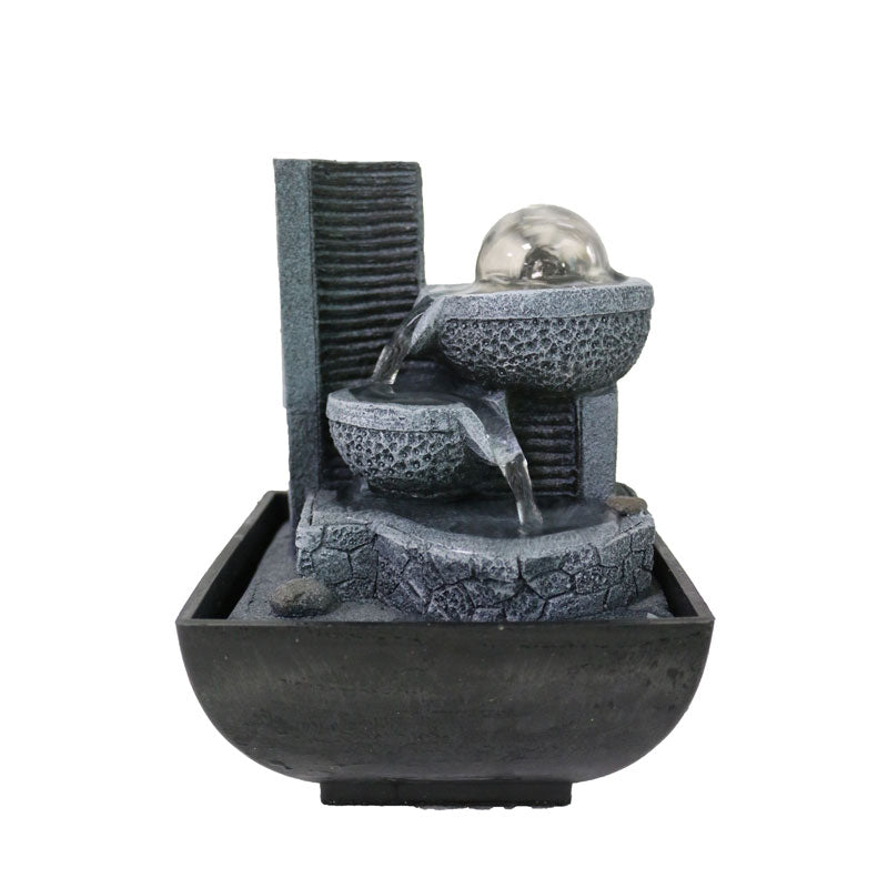 Twin Tower Desktop Water Fountain