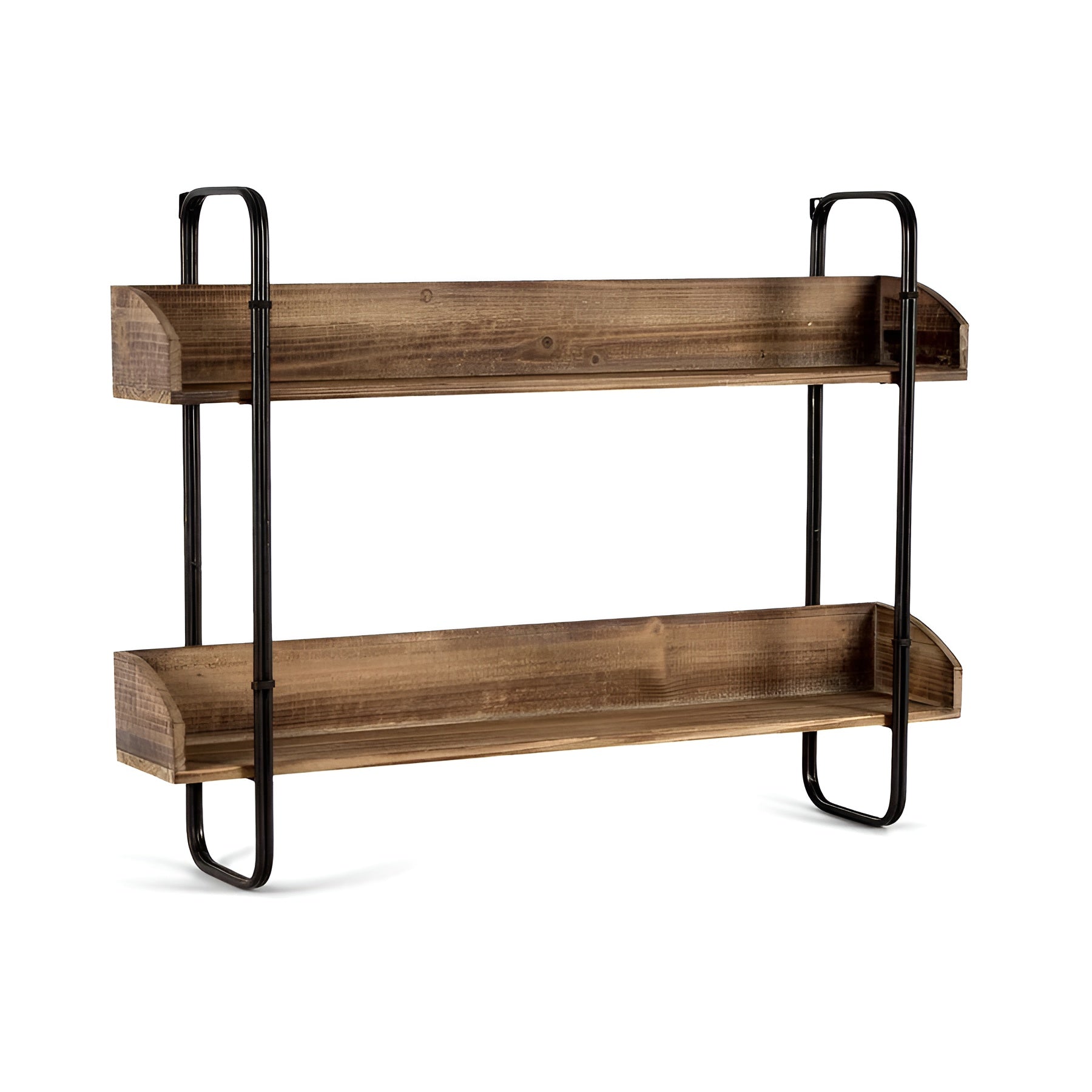 Industro-Chic Hanging Wall Shelves