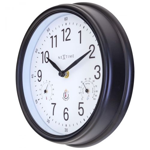 3 in 1 NeXtime Jasmine Outdoor Wall Clock 23.5cms