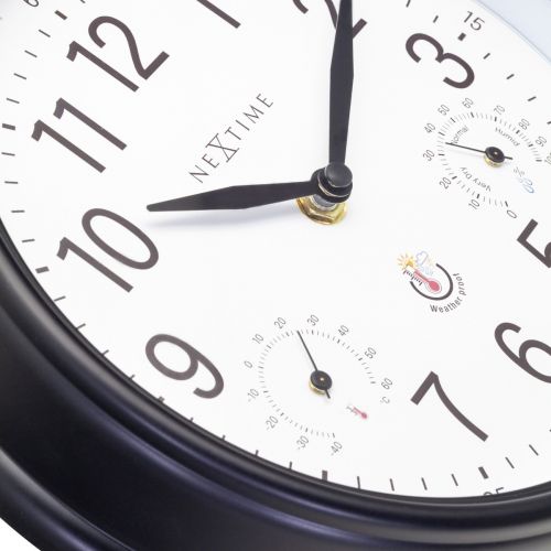 3 in 1 NeXtime Jasmine Outdoor Wall Clock 23.5cms