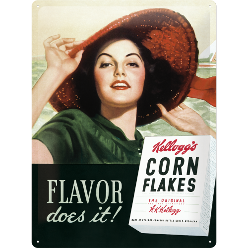 Kellogs Flavor does it Metal Sign