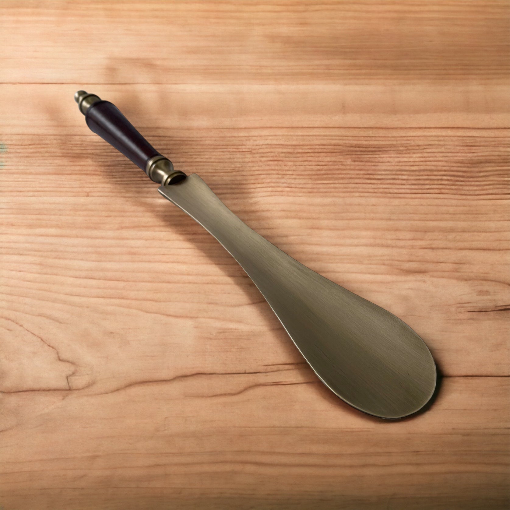 Leather Handle Pocket Size Shoe Horn (Available in 2 Colors)