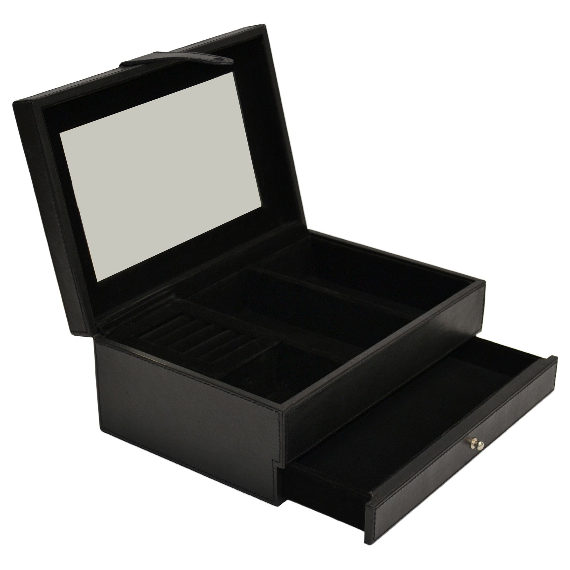 Leather Jewelry Box - 1 Drawer SMALL (Available in 3 Colors)