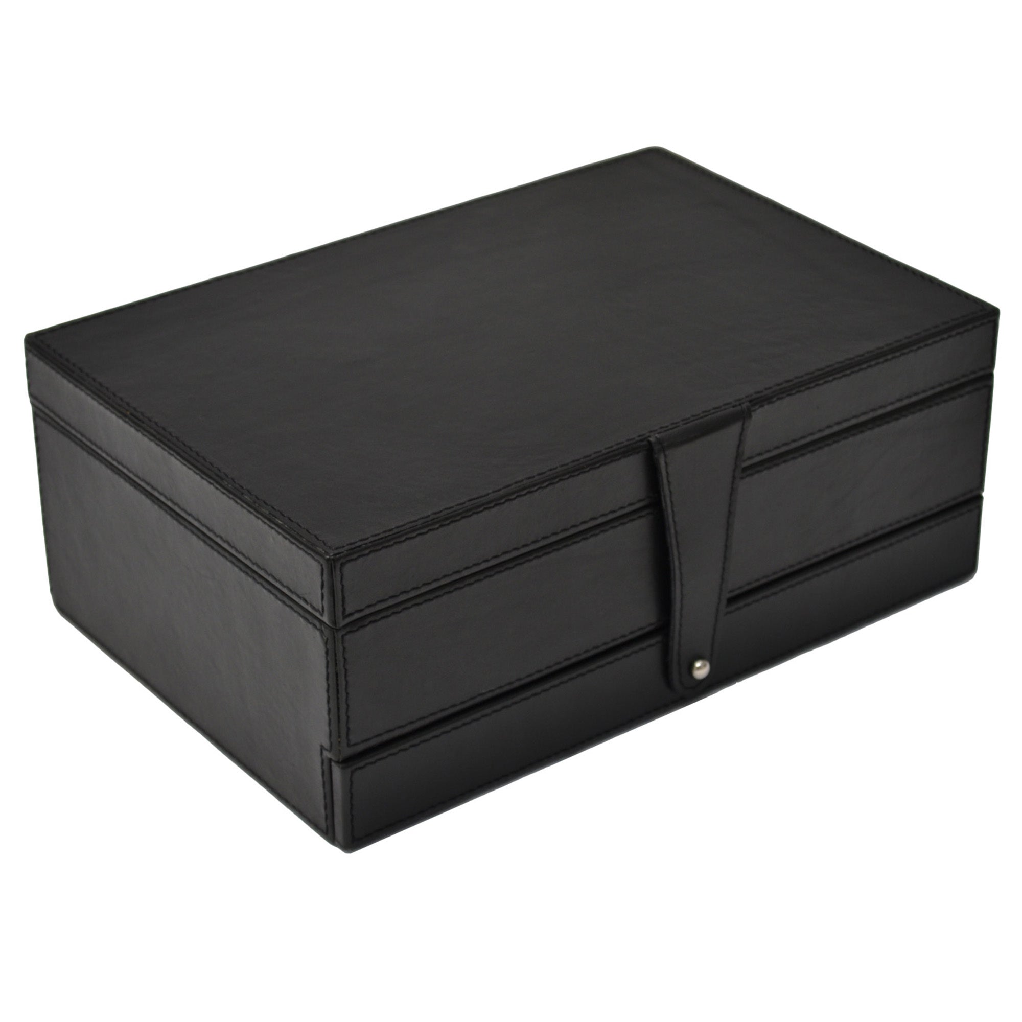 Leather Jewelry Box - 1 Drawer SMALL (Available in 3 Colors)