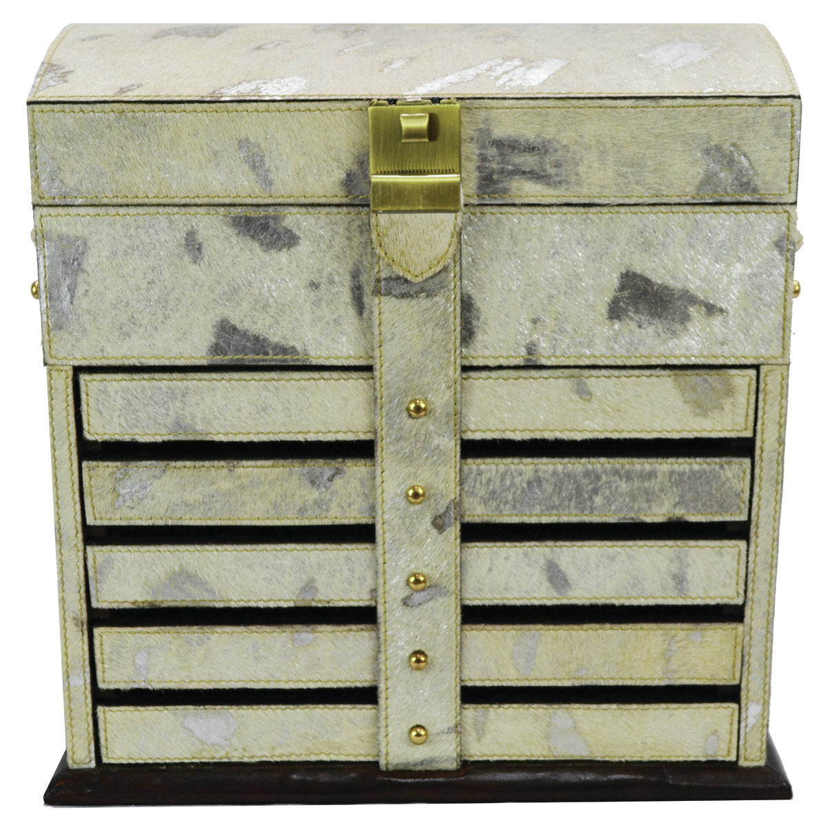 Leather Jewelry Box - 5 Drawers (Available in 3 Colors)