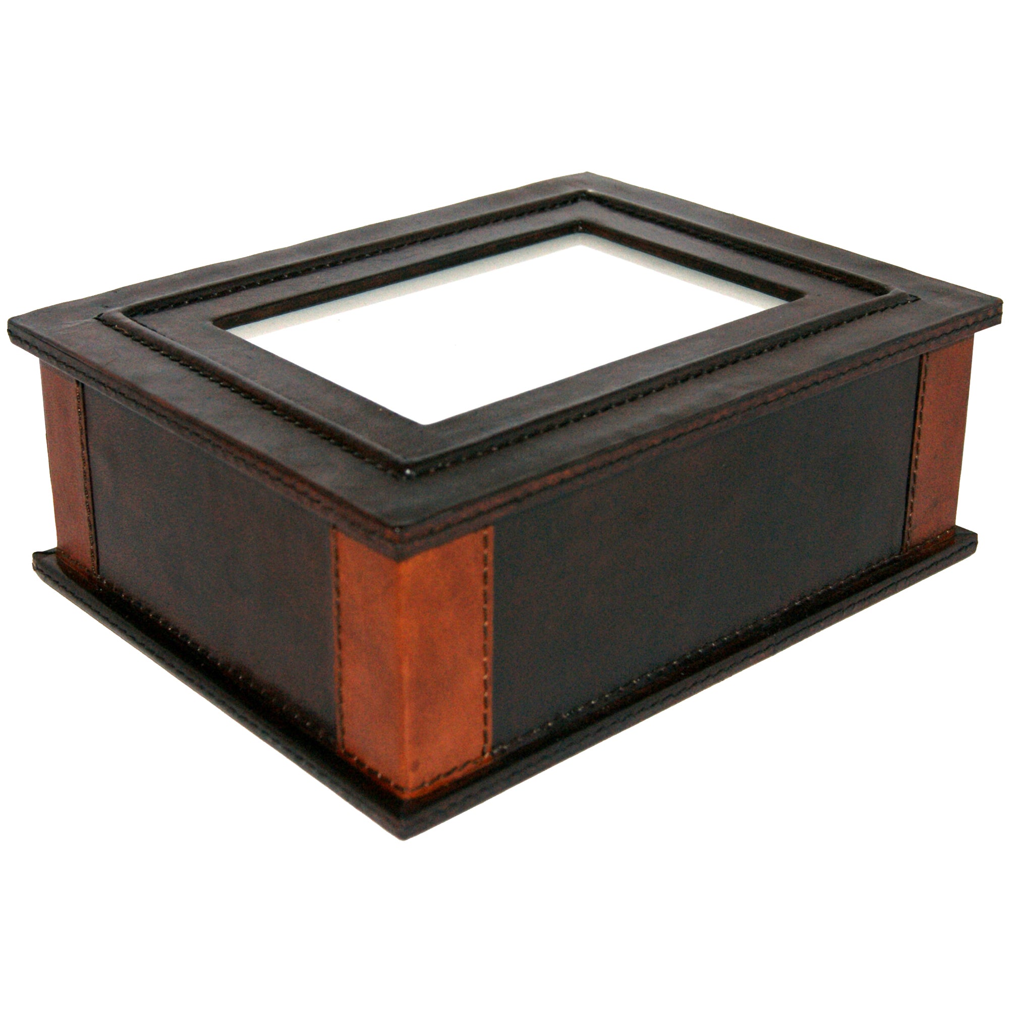 Leather Keepsake Box With Photo Frame (Available in 2 Colors)