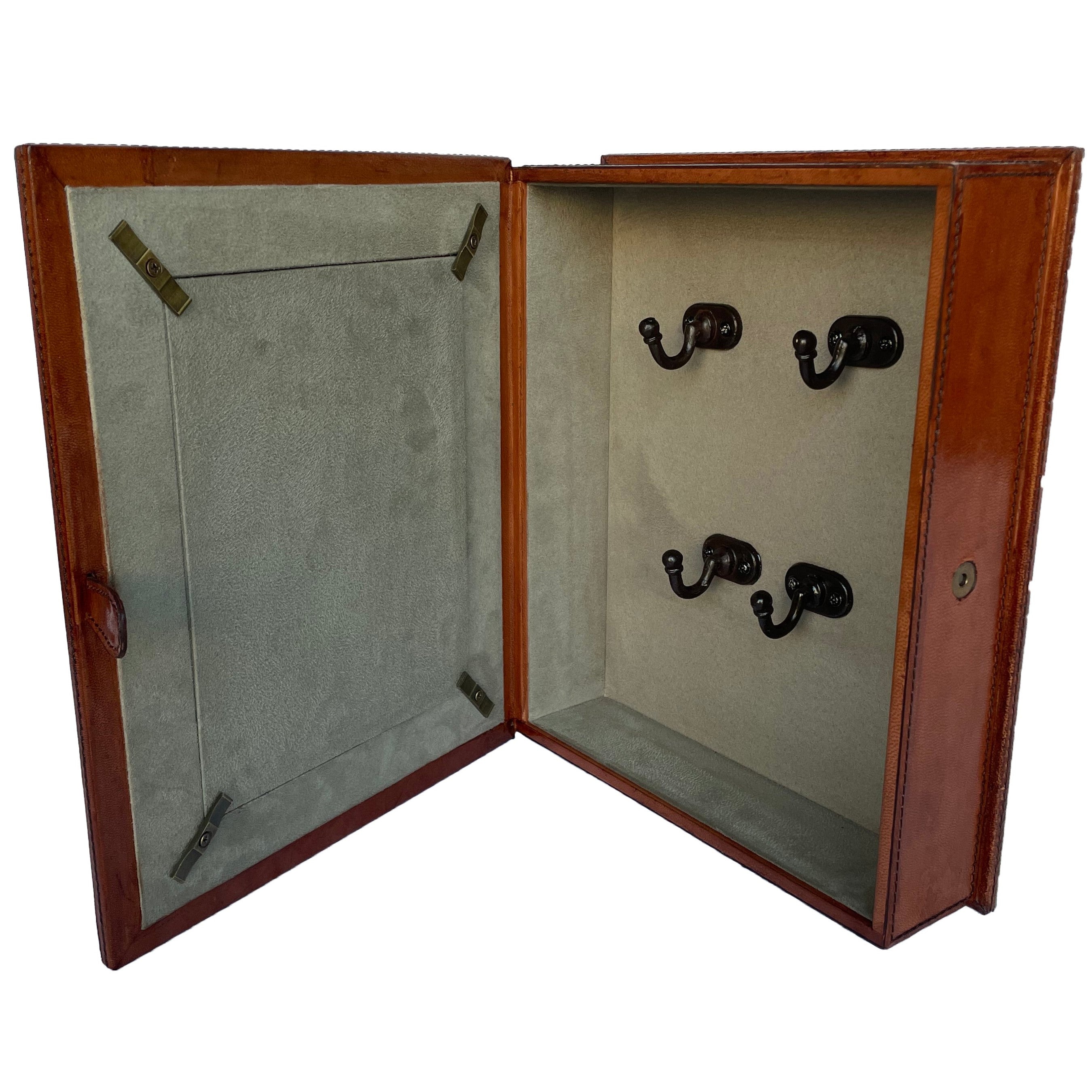 Elegant Leather Key Holder & Photo Frame Box - Small (3 Colors to Choose)