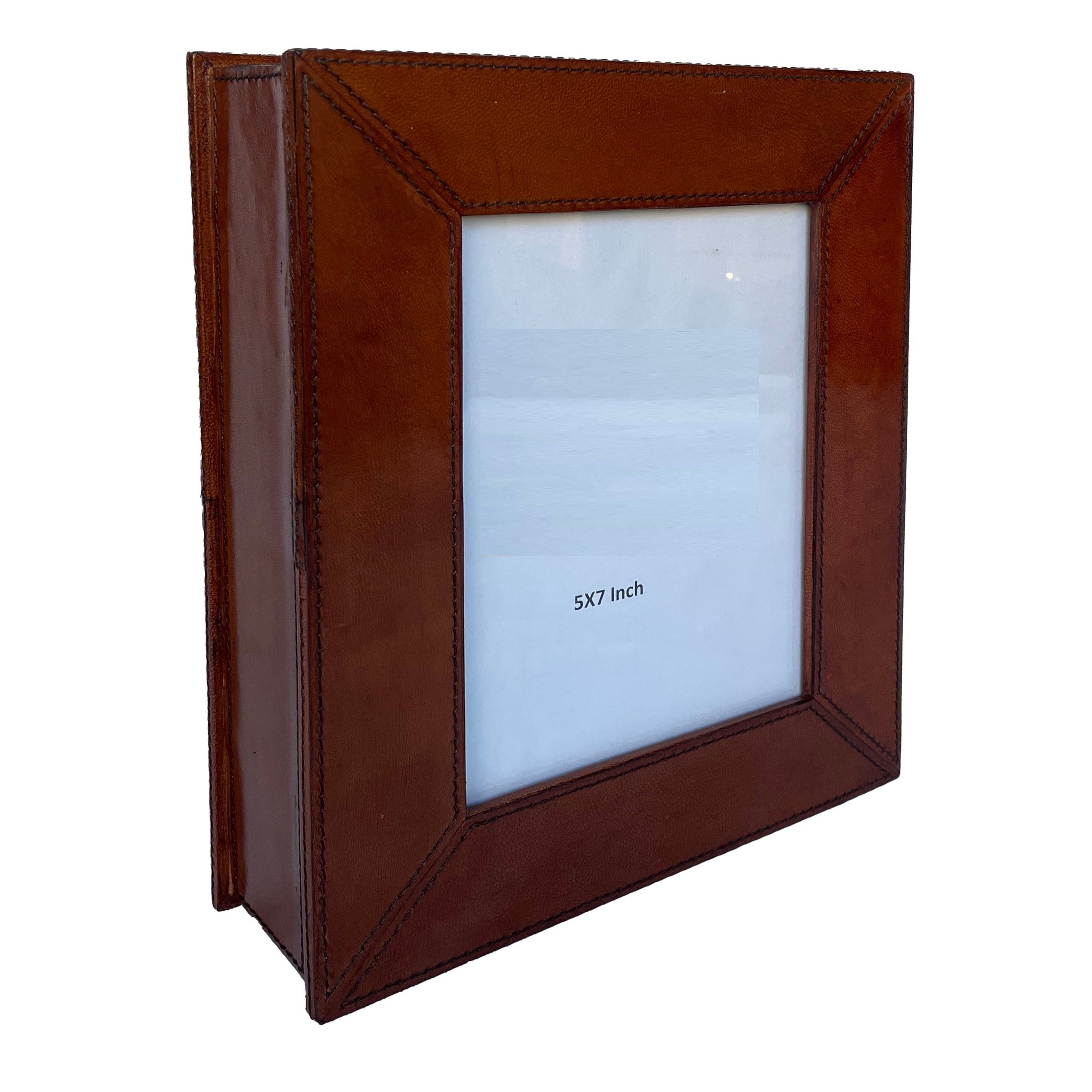 Elegant Leather Key Holder & Photo Frame Box - Small (3 Colors to Choose)