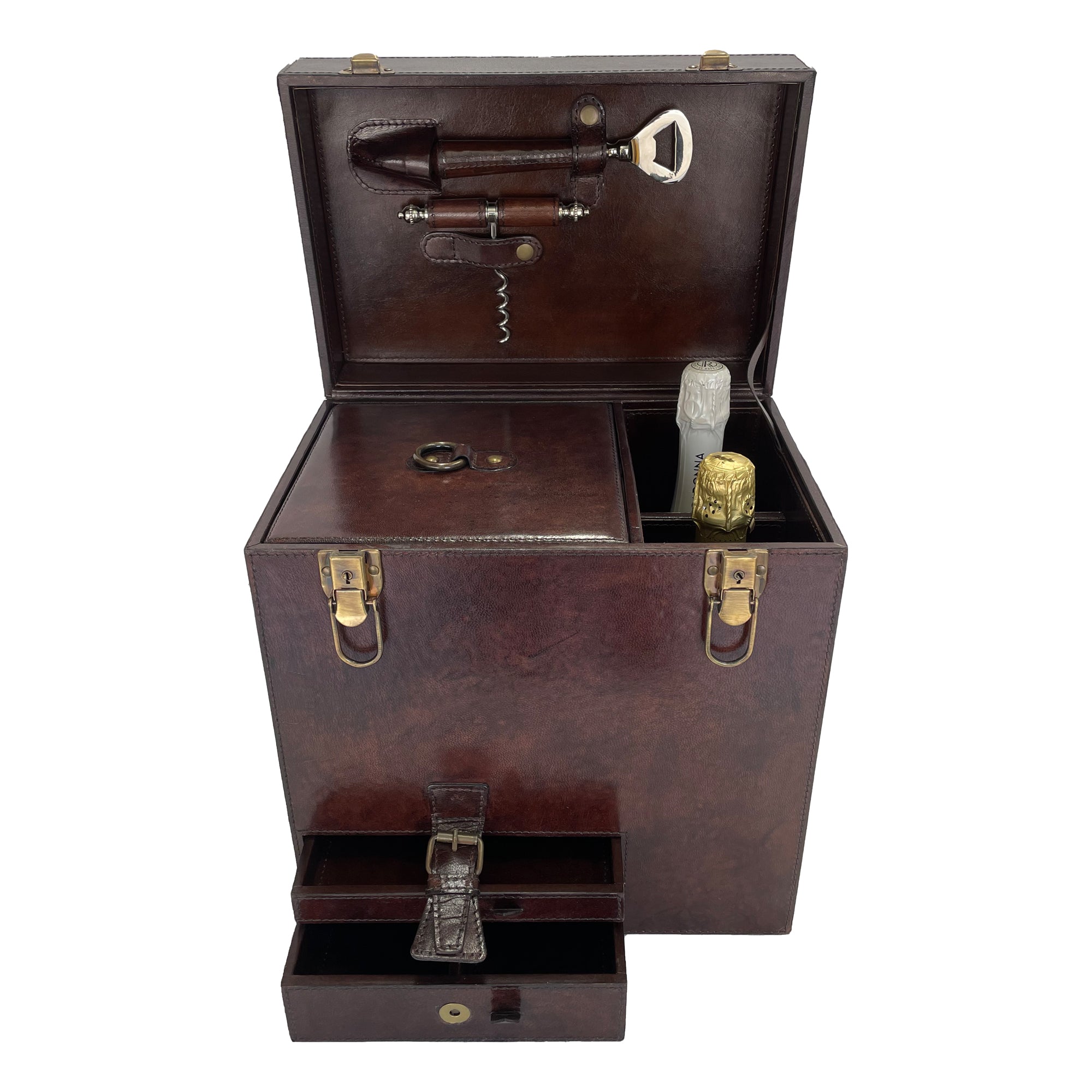 Leather Home Bar on the Go SMALL (Available In 3 Colors)