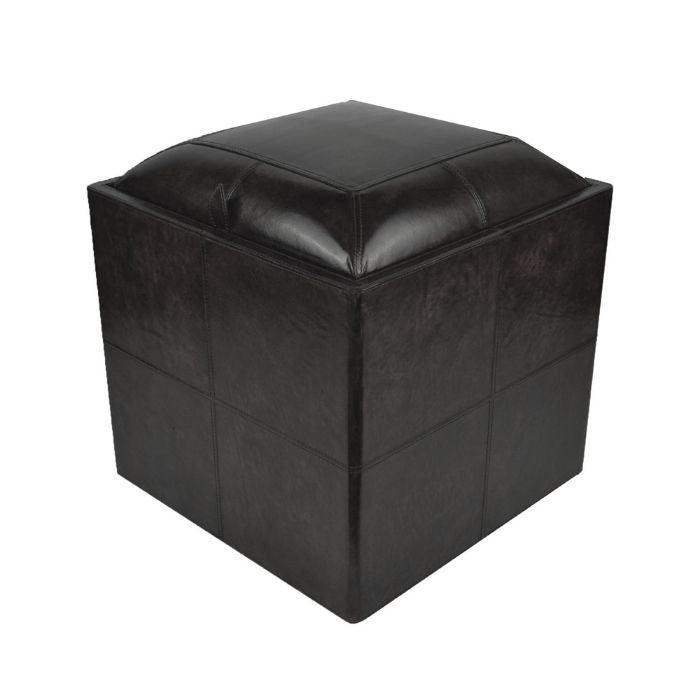 Leather Ottoman with Storage (Available in 3 colors)