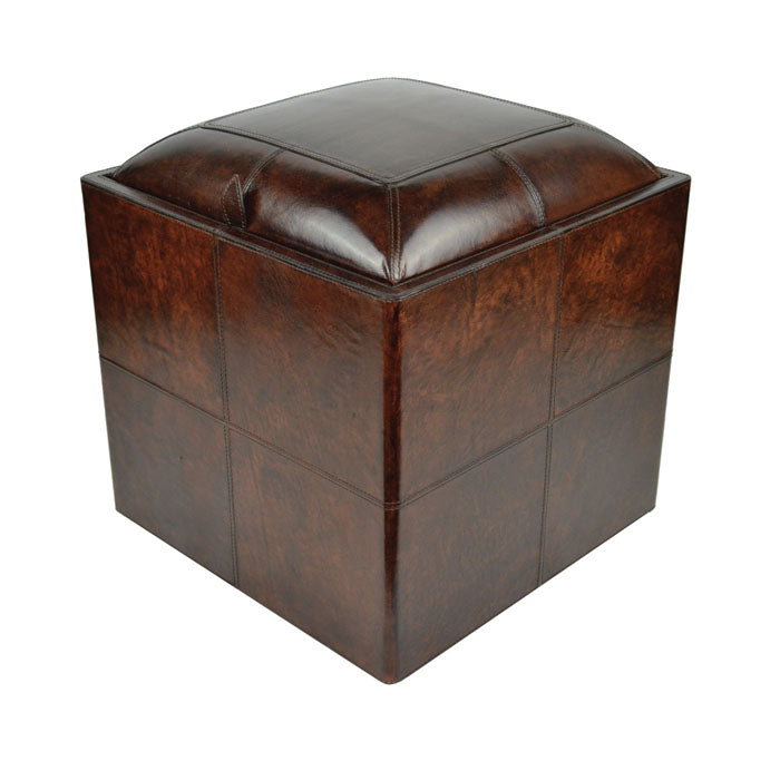 Leather Ottoman with Storage (Available in 3 colors)
