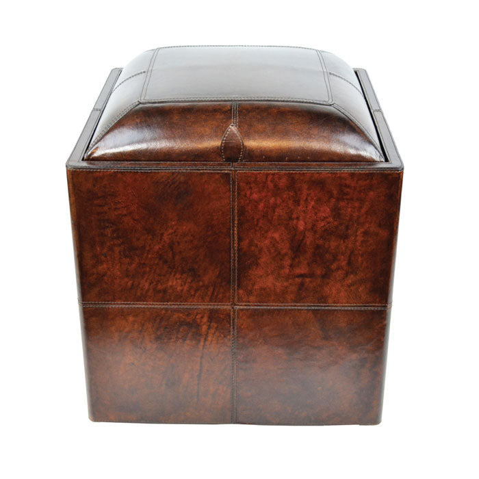 Leather Ottoman with Storage (Available in 3 colors)