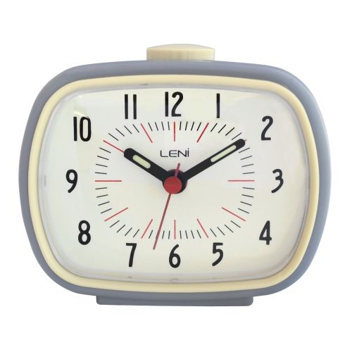 Retro Leni Bright Shades Alarm Clock (Available in 3 Colors)