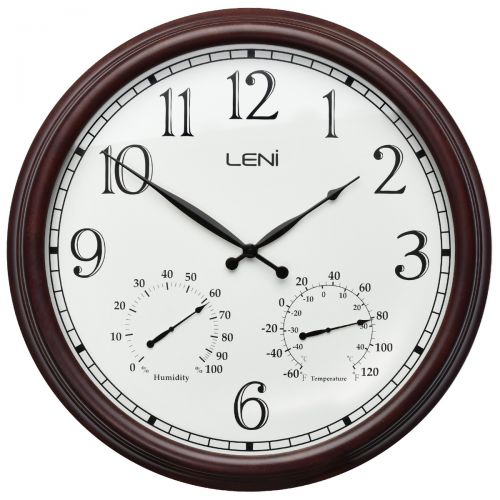 3 in 1 Leni Outdoor Wall Clock 60cms