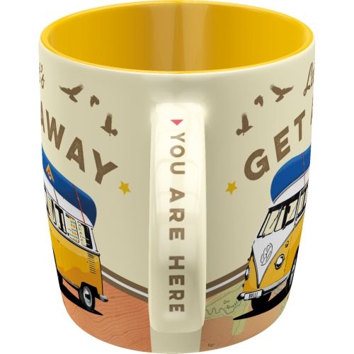 "Let's Get Away" Ceramic Coffee Mug In Gift Box