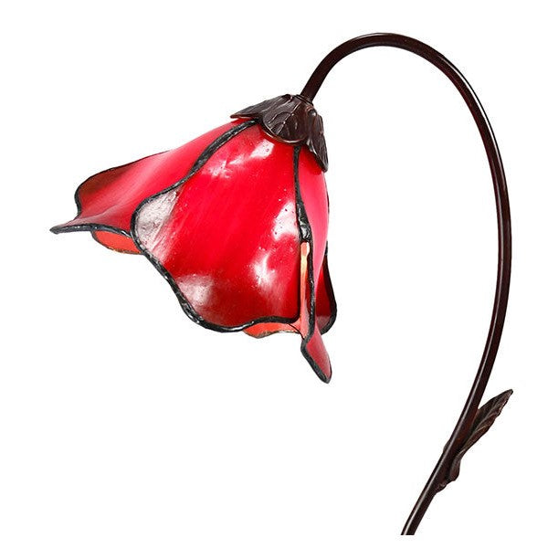Double Lotus Flowers Tiffany Shade Table Lamp (Available in 6 Colors)