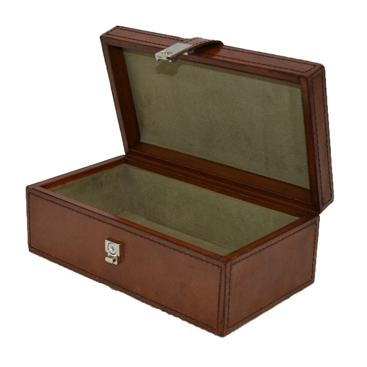 Luxe LARGE Rectangle Leather Trinket Box (Available in 4 Colors)