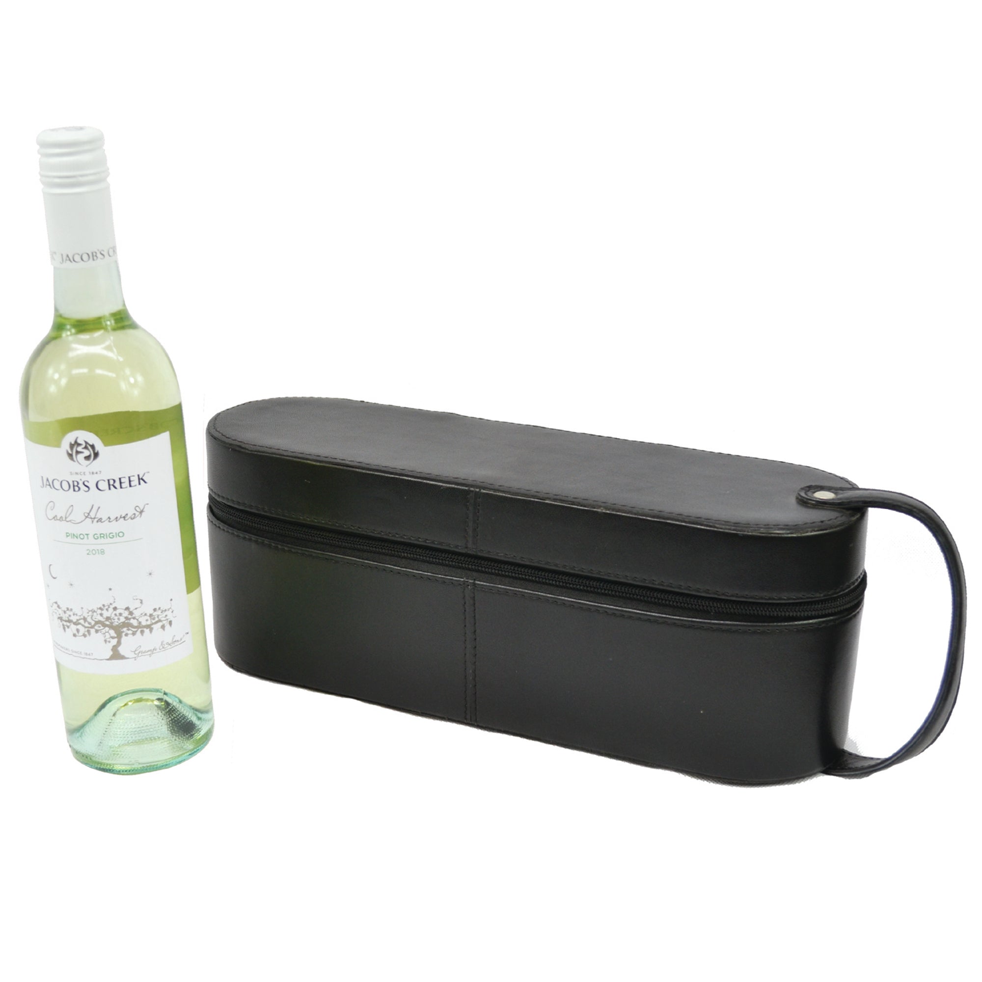 Luxe Leather Single Bed Wine Carrier (3 Colors To Choose)