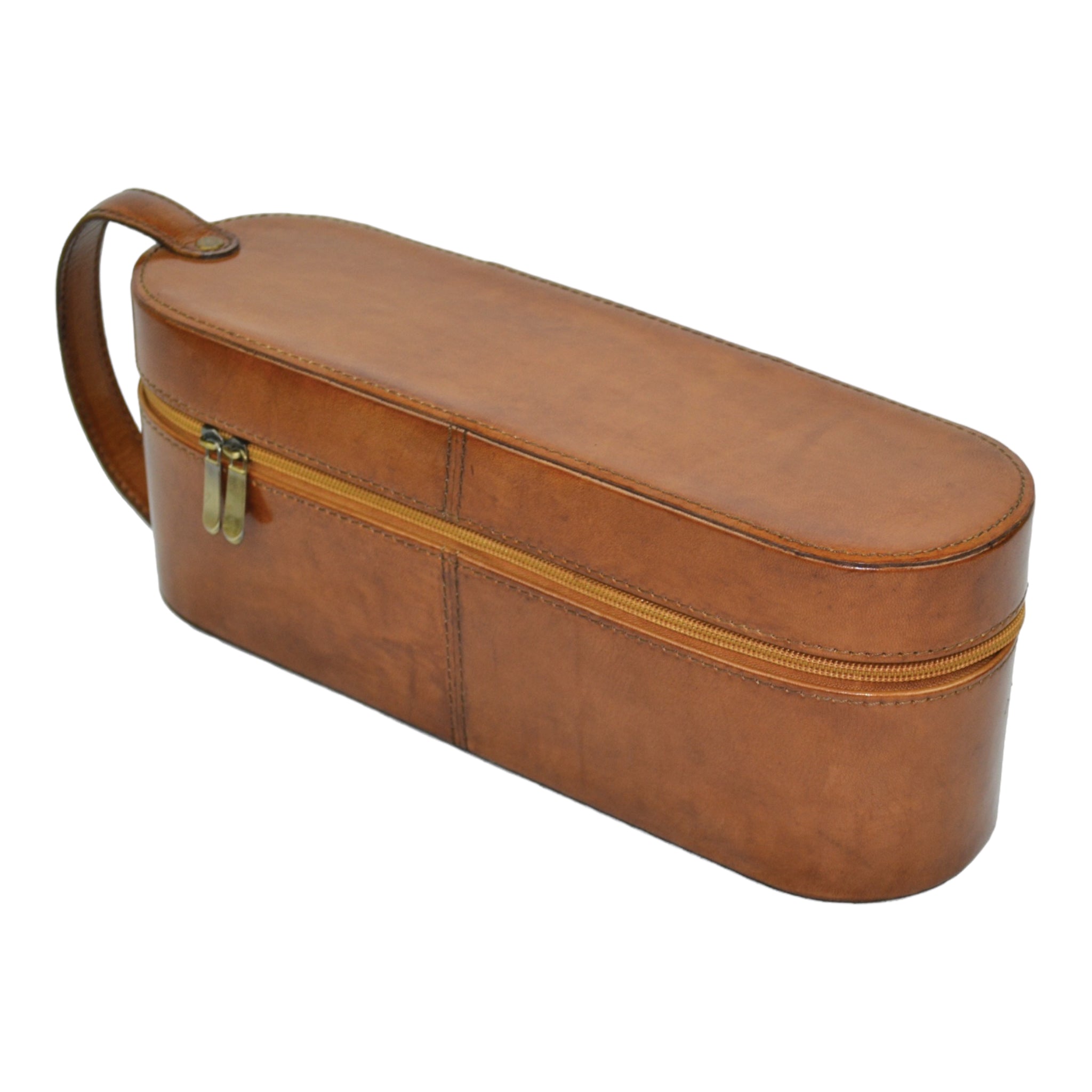 Luxe Leather Single Bed Wine Carrier (3 Colors To Choose)