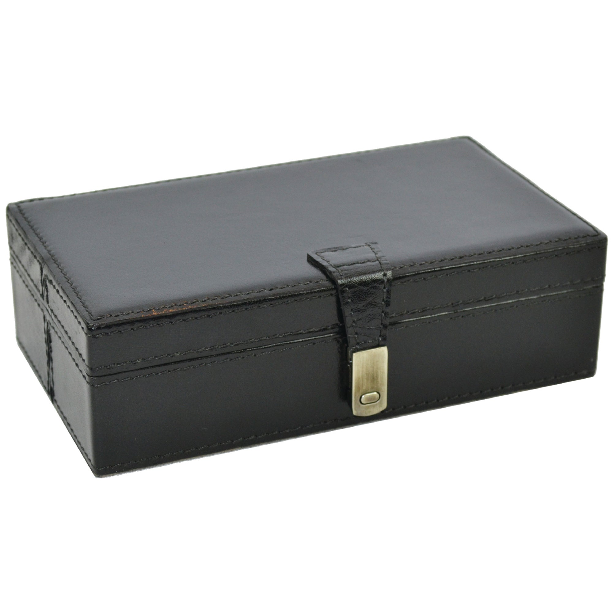Luxe SMALL Rectangle Leather Trinket Box (Available in 4 Colors)