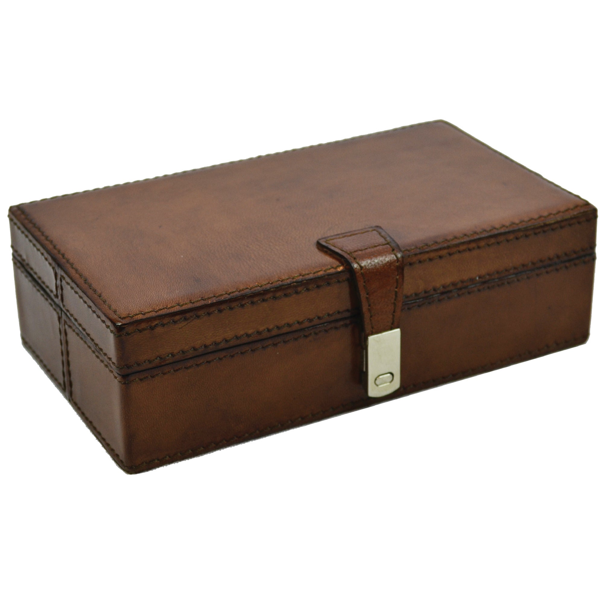 Luxe SMALL Rectangle Leather Trinket Box (Available in 4 Colors)