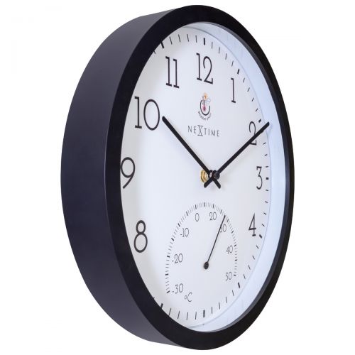 2 in 1 NeXtime Marigold Outdoor Wall Clock 30.5cms