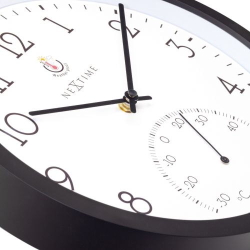 2 in 1 NeXtime Marigold Outdoor Wall Clock 30.5cms