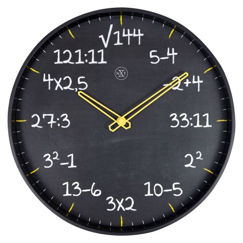 NeXtime Maths Kids Wall Clock 30cm