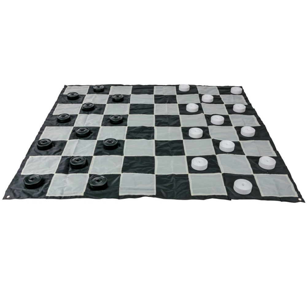 Mega Outdoor Checkers Game W/ Mat 1.5x1.5m