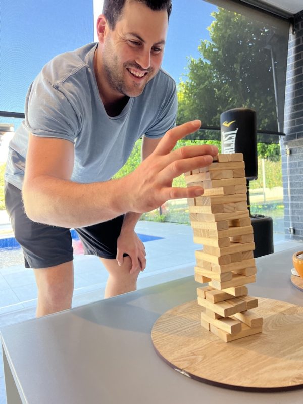Mini Jenga Wooden Block Indoor Game 54 Pieces - 27cm