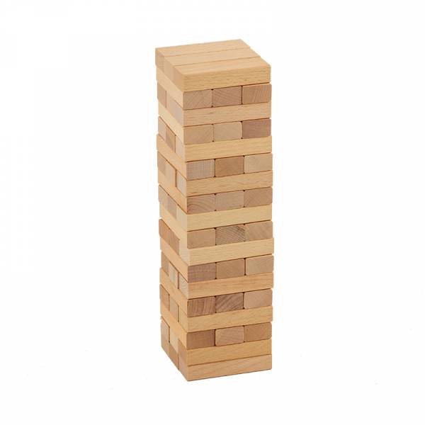 Mini Jenga Wooden Block Indoor Game 54 Pieces - 27cm