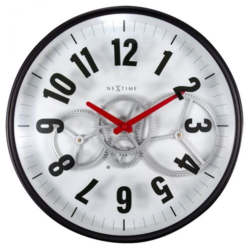 NeXtime Modern Gear Wall Clock 36cms (Available in 2 Colors)