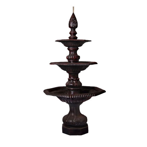 Moorish Octagonal 3 Tier Cast Iron Fountain