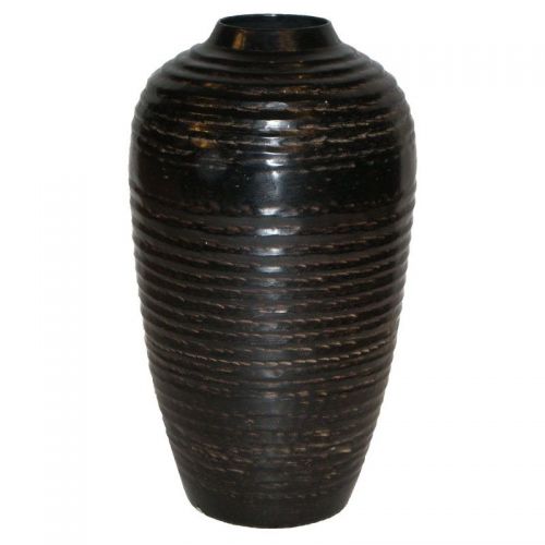 Moroccan Metal Stripe Pattern Vase (Available in 2 Sizes)