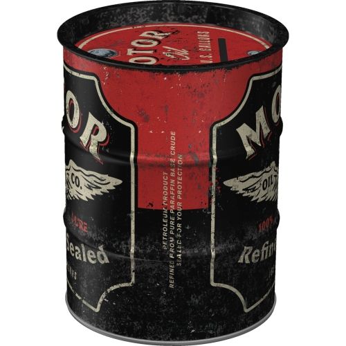 "Motor Oil" Oil Barrel Money Box