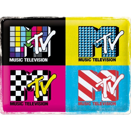 MTV Logo Pop Art Metal Sign