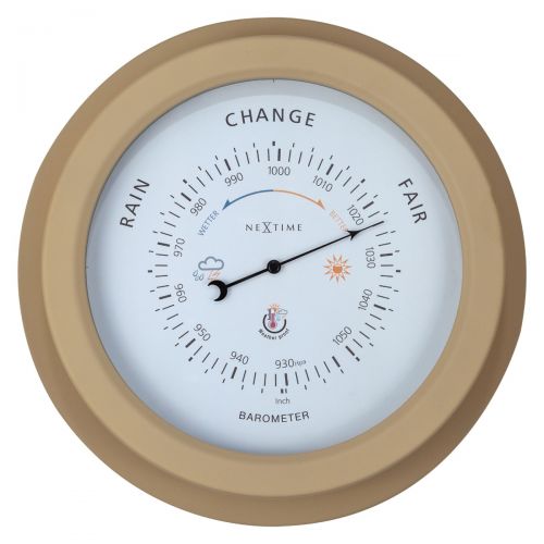 NeXtime Orchid Outdoor Wall Hanging Barometer - 22cm