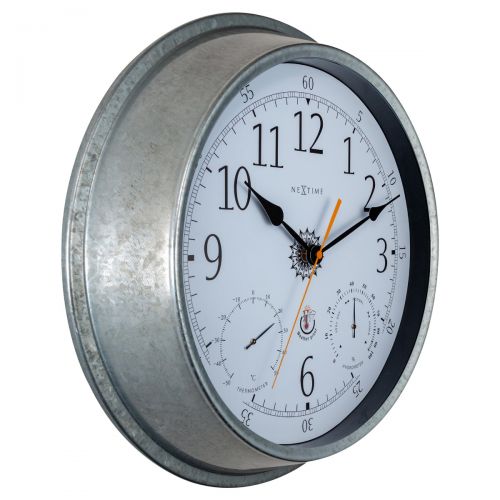 3 in 1 NeXtime Tulip Outdoor Wall Clock