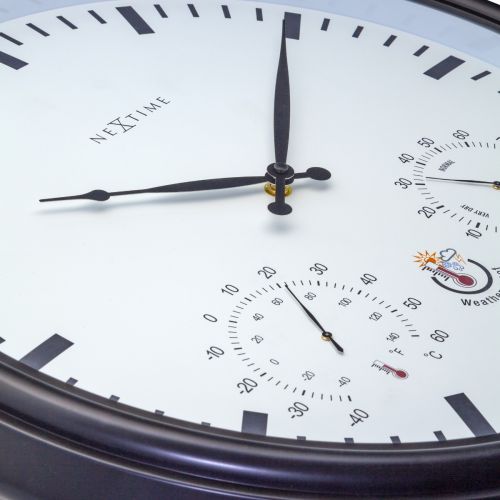 3 in 1 NeXtime Sunflower Outdoor Wall Clock 50.8cms