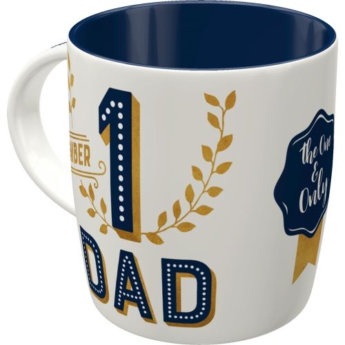 "Number 1 Dad" Ceramic Coffee Mug