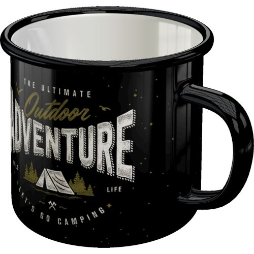 "Outdoor Adventure" Enamel Coffee Mug