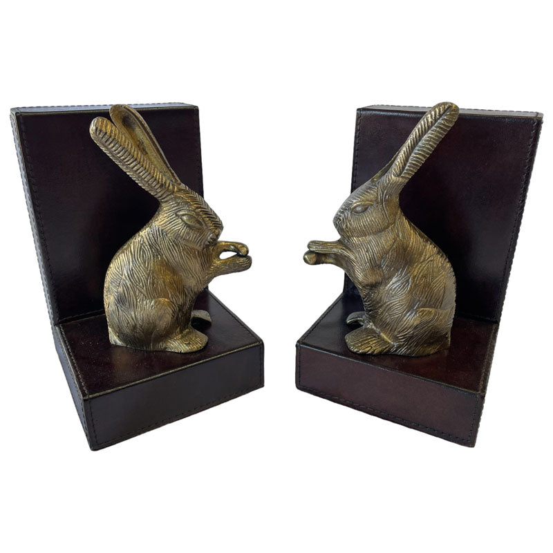 Rabbit Statue Bookends Set Of 2 (Available In 3 Colors)