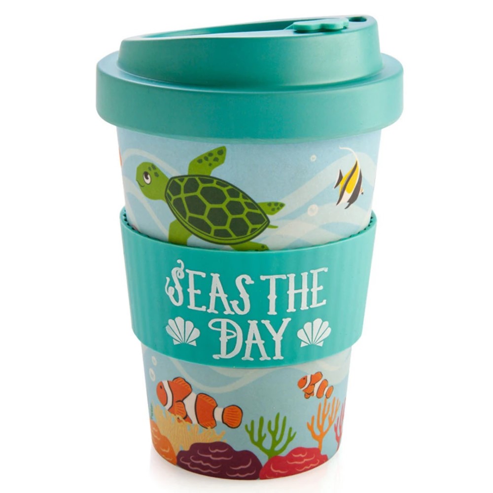'Seas the Day' Sea Animal Bamboo Cup