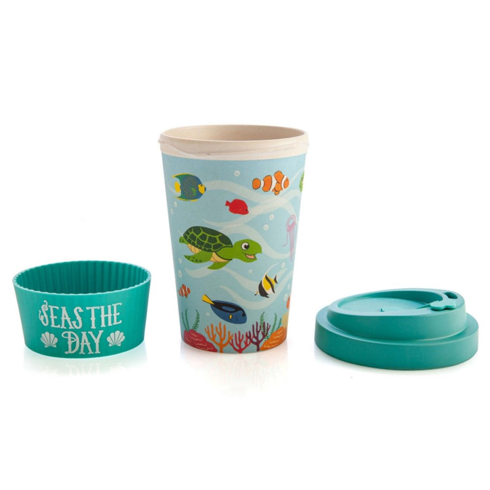 'Seas the Day' Sea Animal Bamboo Cup