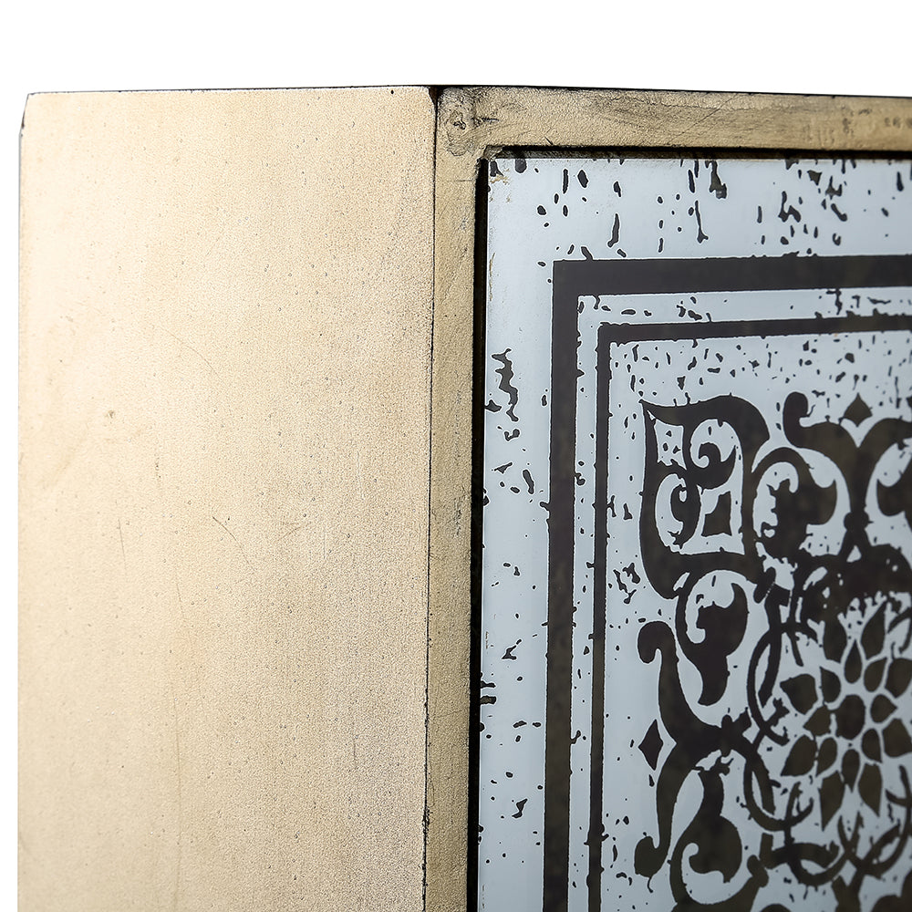 Silver Mirror 3D Mechanism Gears Wall Clock