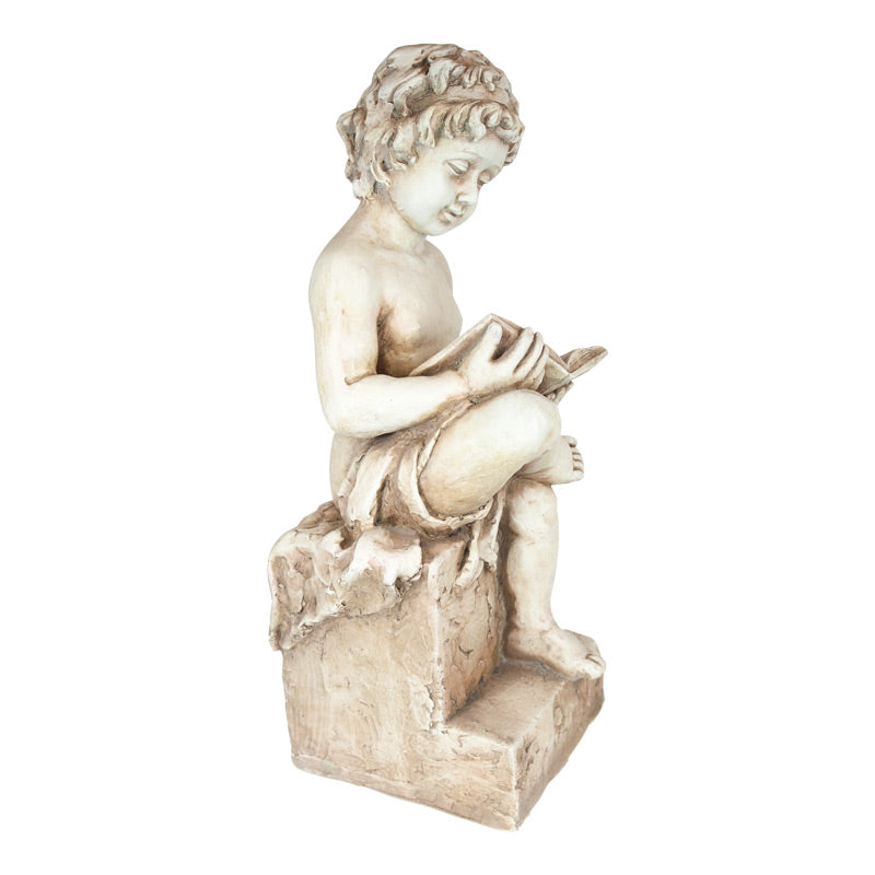 Sitting Boy Reading Statue